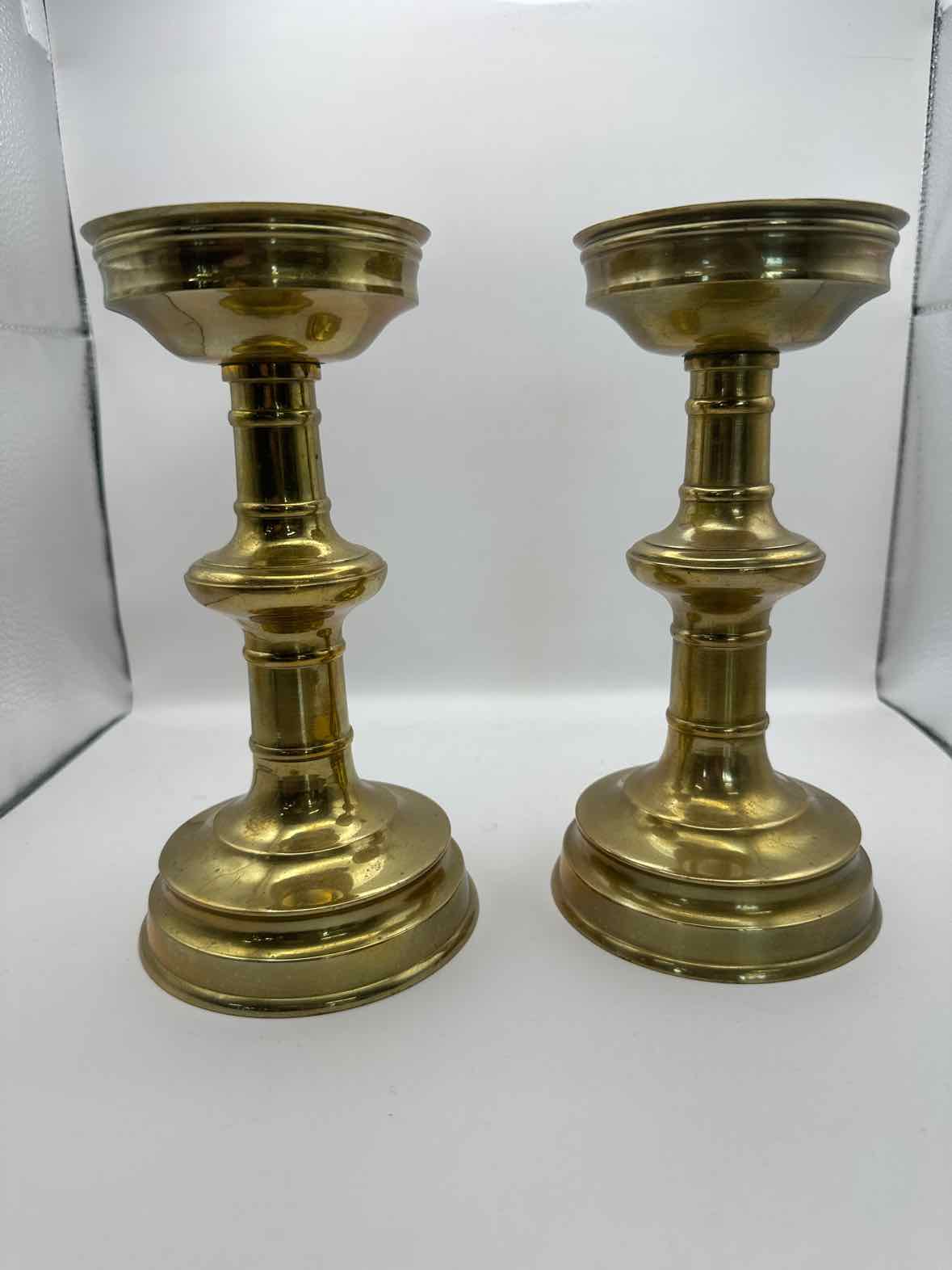 Vintage Brass Candle Holders