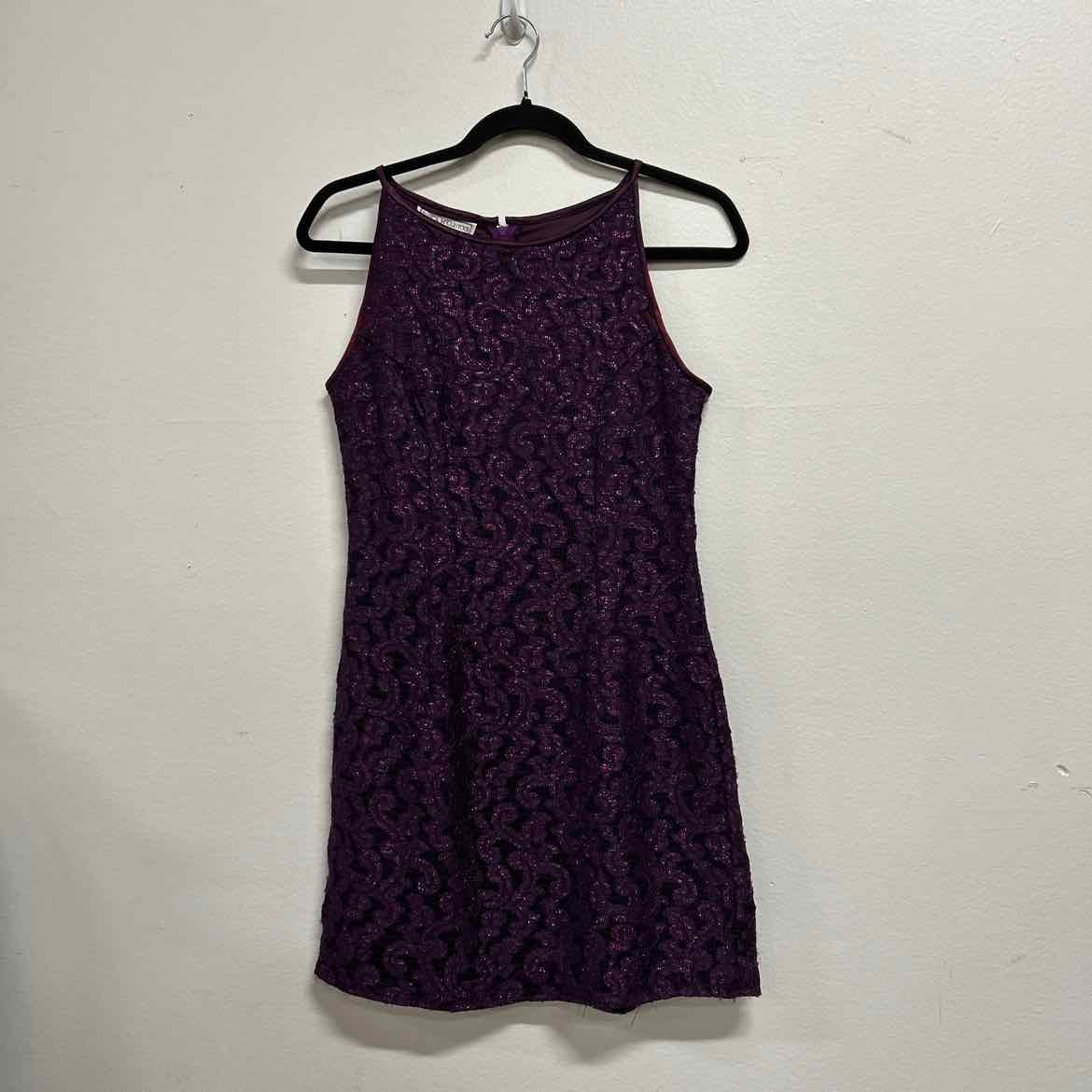 Vintage Size 8 Purple Dress
