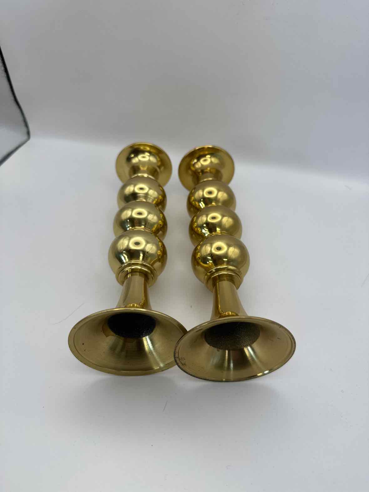 Vintage Brass Candlestick Pair