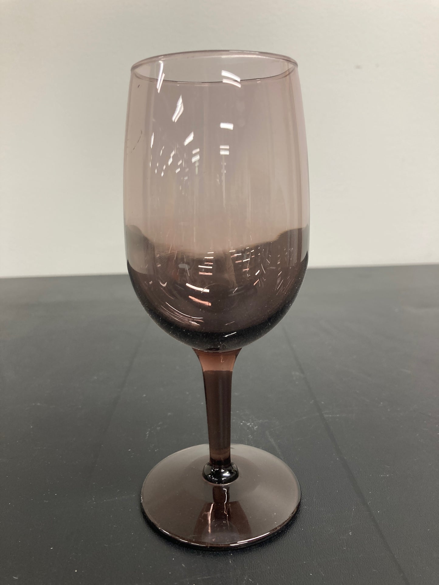 Set of 10 Vintage Purple Wine Glasses
