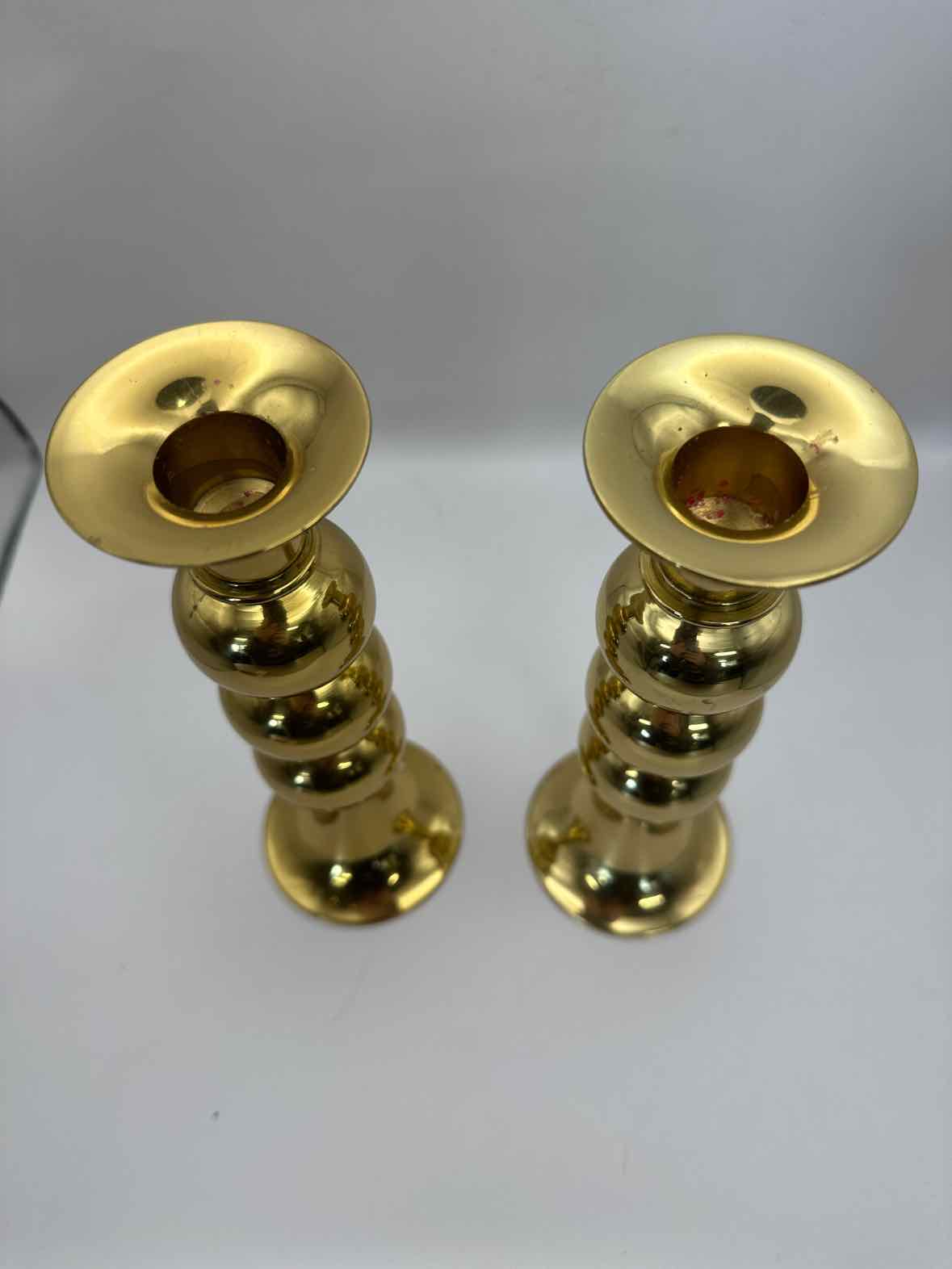Vintage Brass Candlestick Pair