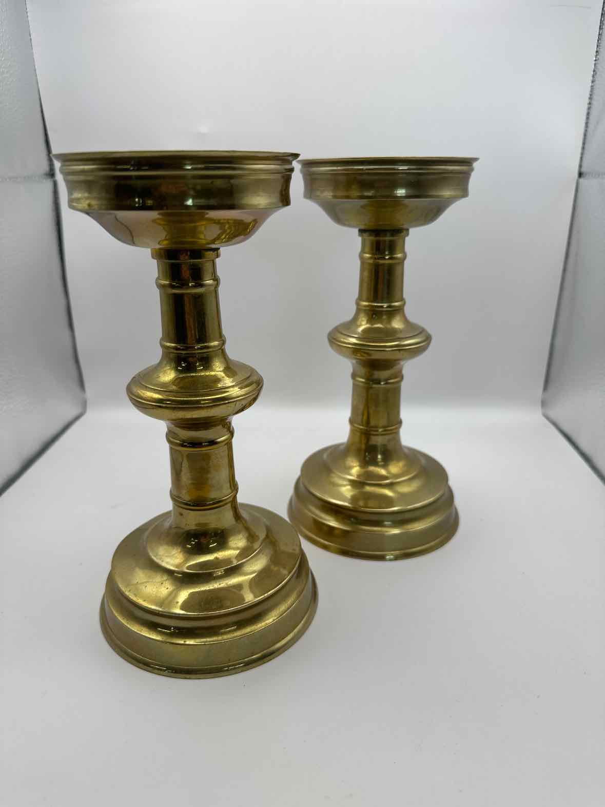 Vintage Brass Candle Holders
