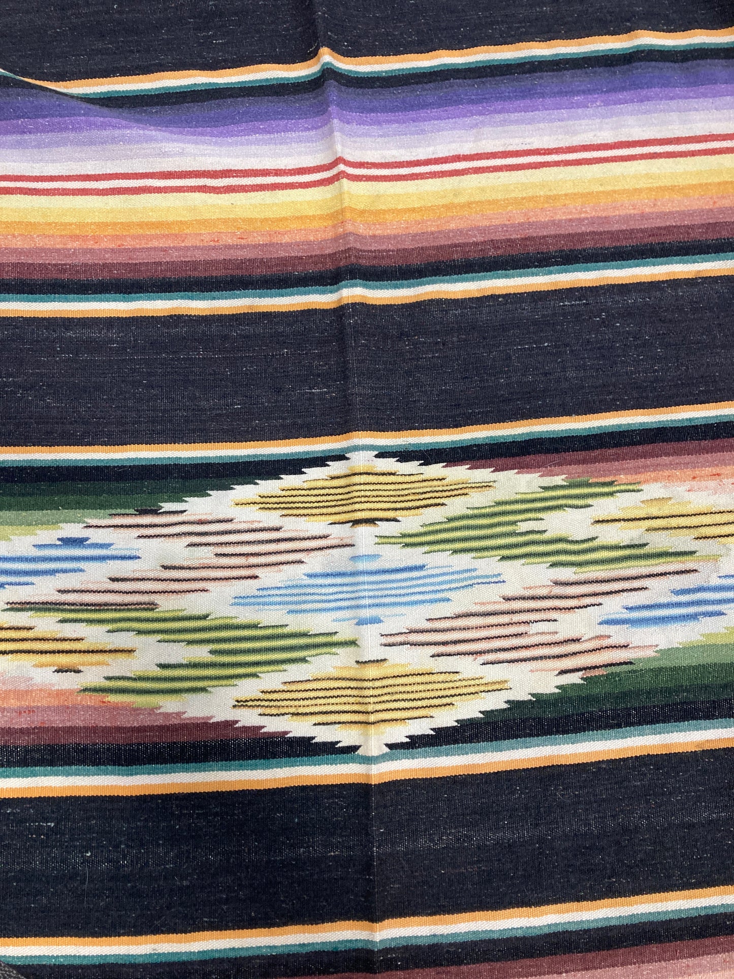 Vintage Dark Saltillo Serape