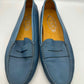 Vintage Tod's Blue Leather Loafers