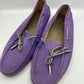 Vintage Tod's Purple Leather Loafer