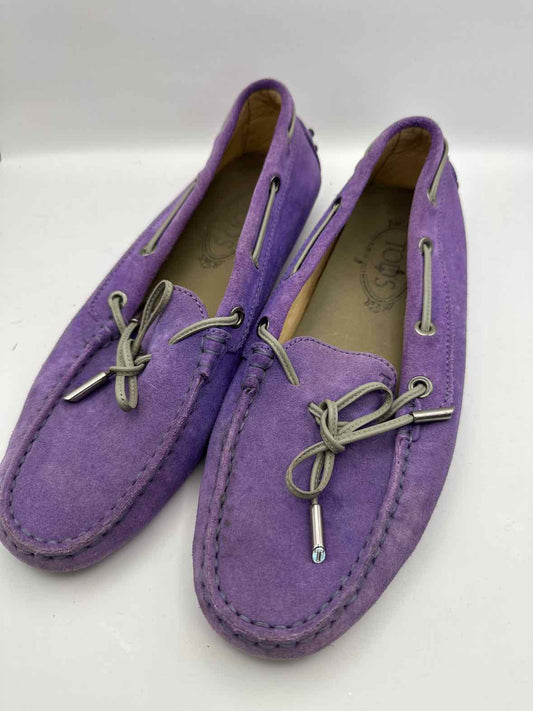 Vintage Tod's Purple Leather Loafer