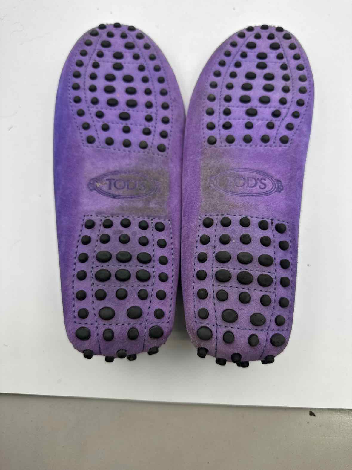 Vintage Tod's Purple Leather Loafer