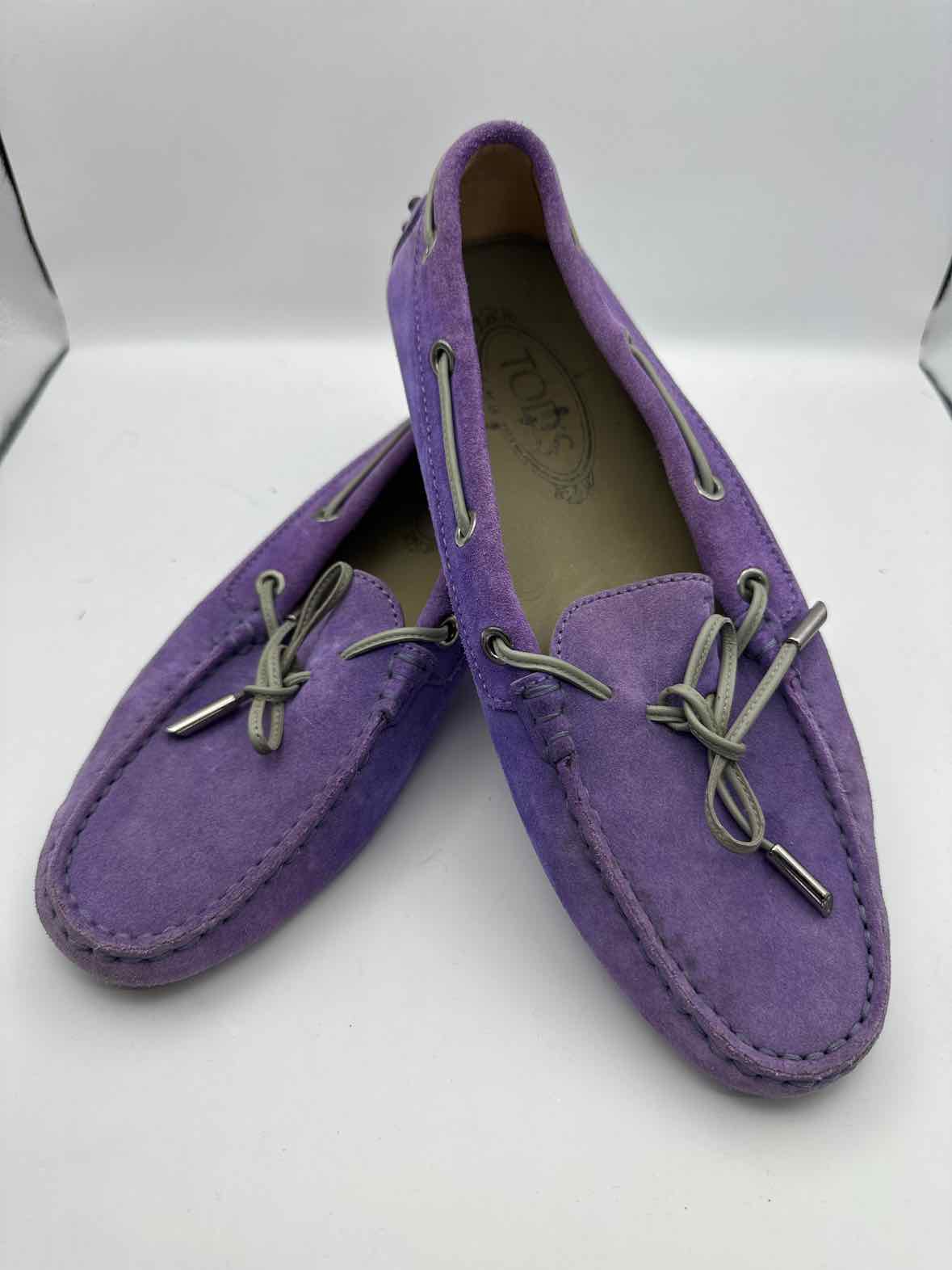 Vintage Tod's Purple Leather Loafer