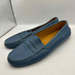 Vintage Tod's Blue Leather Loafers