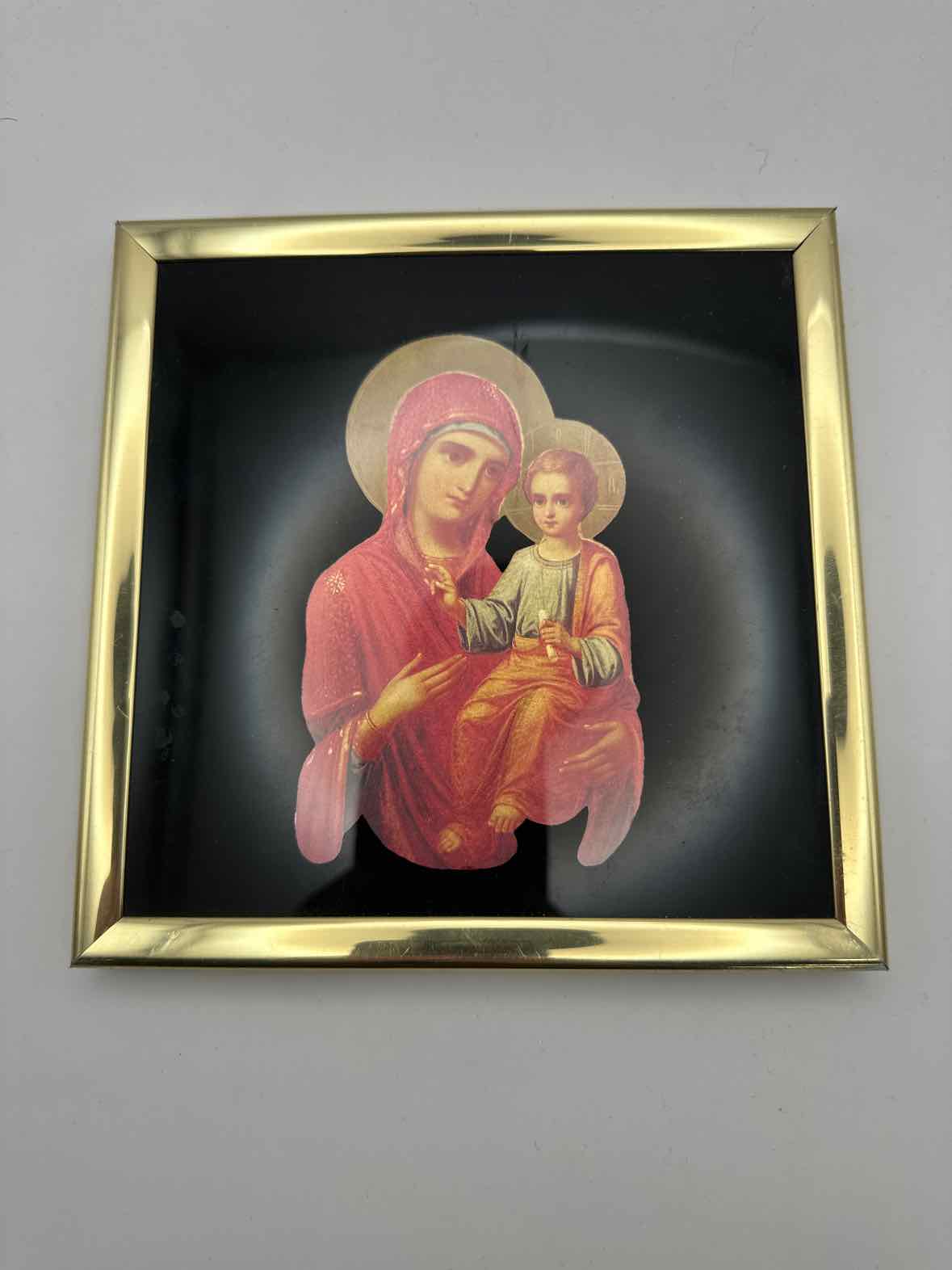 Vintage Metallic Madonna & Child