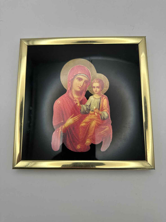 Vintage Metallic Madonna & Child