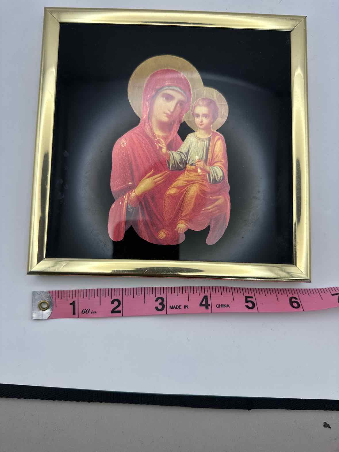 Vintage Metallic Madonna & Child