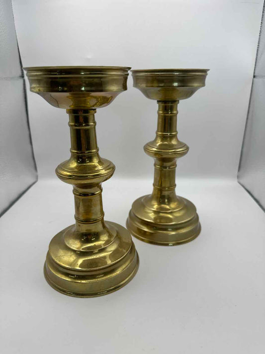 Vintage Brass Candle Holders