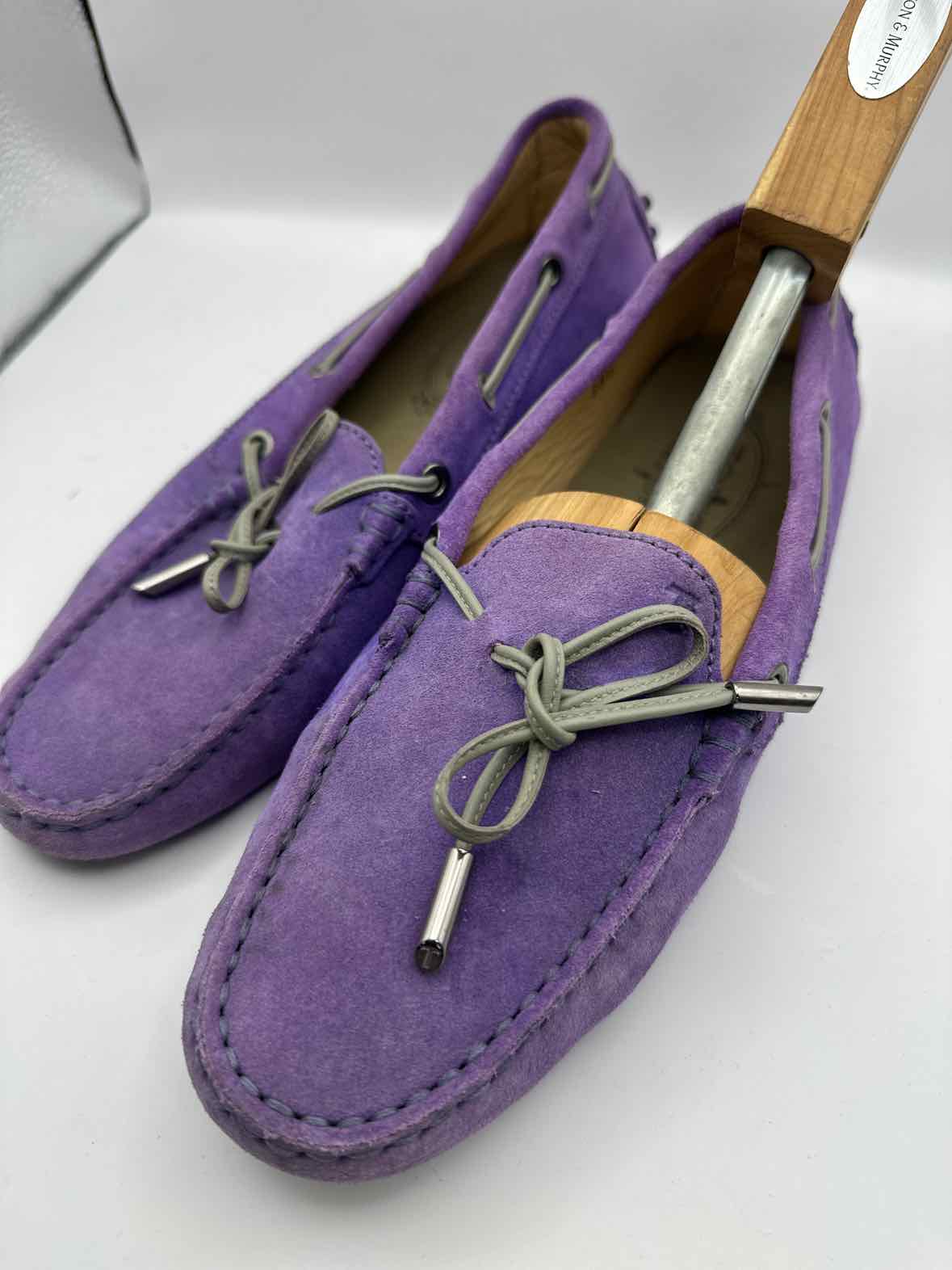 Vintage Tod's Purple Leather Loafer